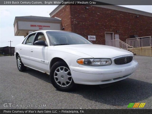 1999 Buick Century Custom in Bright White Diamond