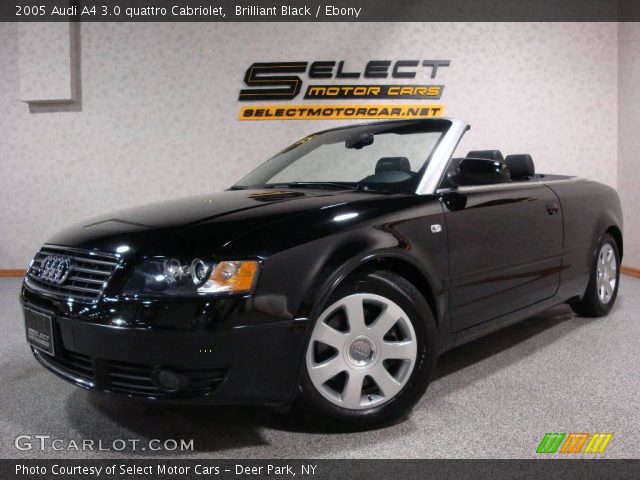 2005 Audi A4 3.0 quattro Cabriolet in Brilliant Black