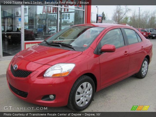 2009 Toyota Yaris S Sedan in Barcelona Red Metallic