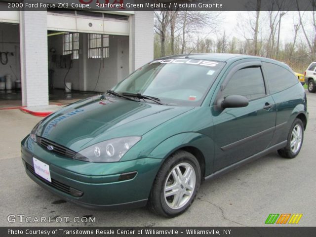 2000 Ford Focus ZX3 Coupe in Rainforest Green Metallic