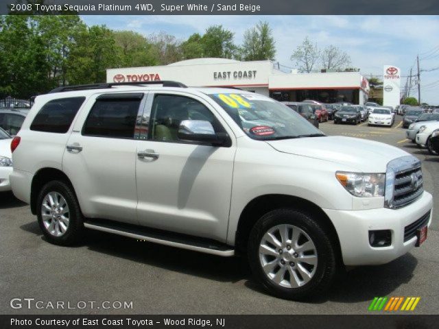 2008 Toyota Sequoia Platinum 4WD in Super White