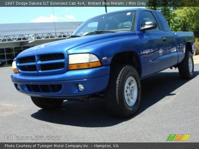 1997 Dodge Dakota SLT Extended Cab 4x4 in Brilliant Blue Metallic
