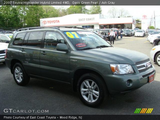 2007 Toyota Highlander Hybrid Limited 4WD in Oasis Green Pearl