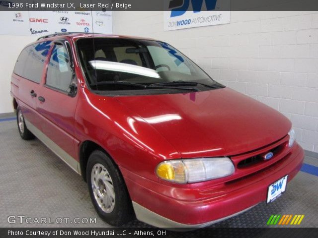 1996 Ford Windstar LX in Laser Red
