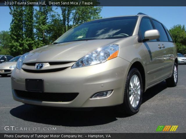 2010 Toyota Sienna XLE in Desert Sand Mica