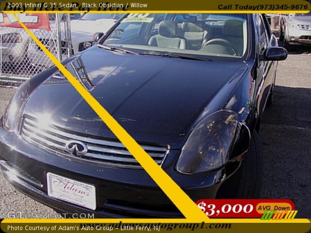 2003 Infiniti G 35 Sedan in Black Obsidian