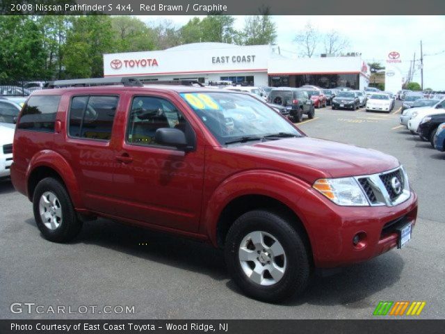 2008 Nissan Pathfinder S 4x4 in Red Brawn