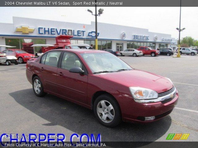 2004 Chevrolet Malibu LT V6 Sedan in Sport Red Metallic