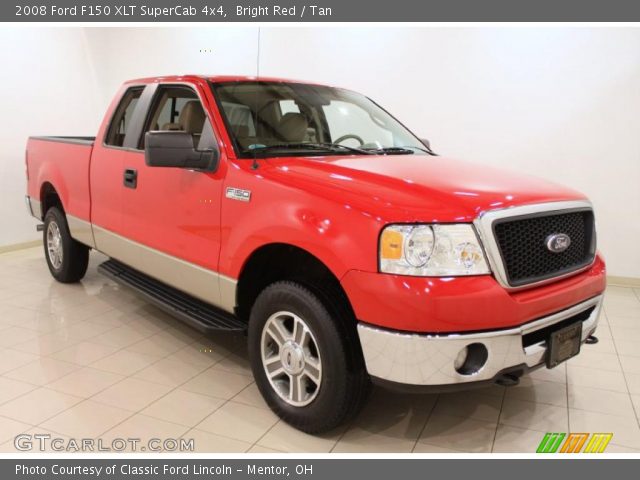 2008 Ford F150 XLT SuperCab 4x4 in Bright Red