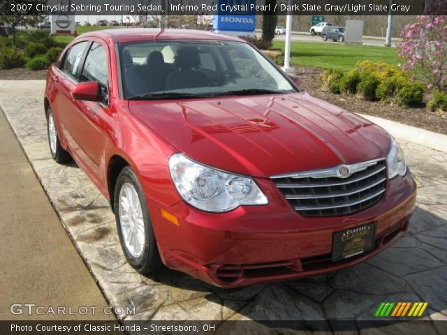 2007 Chrysler Sebring Touring Sedan in Inferno Red Crystal Pearl