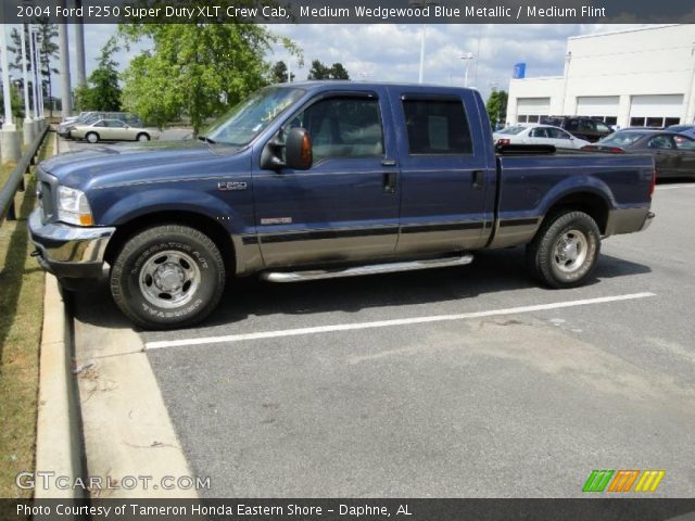 2004 Ford F250 Super Duty XLT Crew Cab in Medium Wedgewood Blue Metallic
