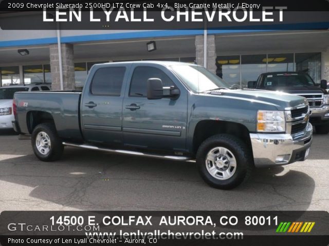 2009 Chevrolet Silverado 2500HD LTZ Crew Cab 4x4 in Blue Granite Metallic