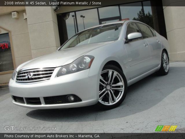 2008 Infiniti M 45 Sedan in Liquid Platinum Metallic