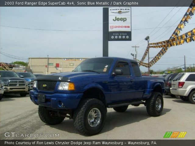 2003 Ford Ranger Edge SuperCab 4x4 in Sonic Blue Metallic
