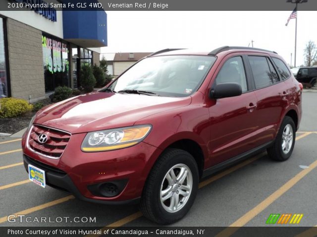2010 Hyundai Santa Fe GLS 4WD in Venetian Red