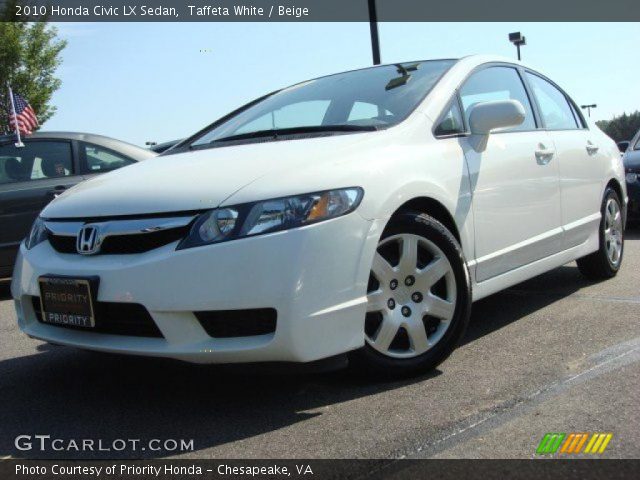 2010 Honda Civic LX Sedan in Taffeta White