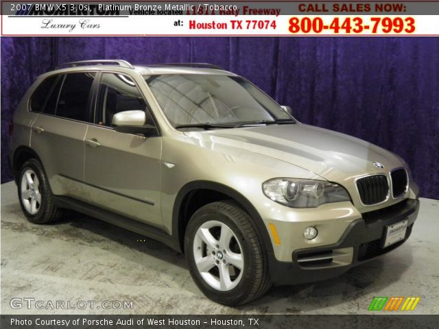 2007 BMW X5 3.0si in Platinum Bronze Metallic