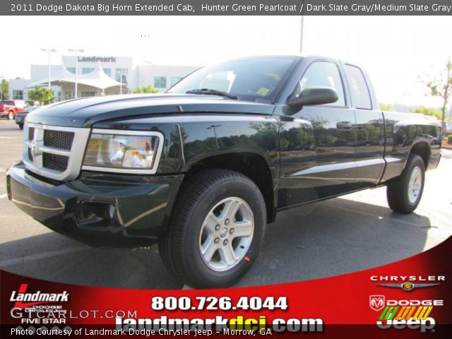 2011 Dodge Dakota Big Horn Extended Cab in Hunter Green Pearlcoat