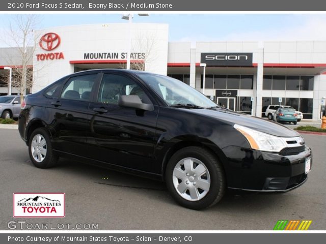 2010 Ford Focus S Sedan in Ebony Black