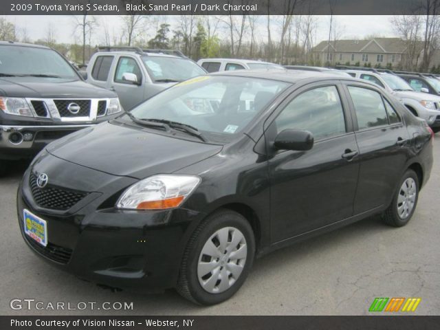 2009 Toyota Yaris S Sedan in Black Sand Pearl