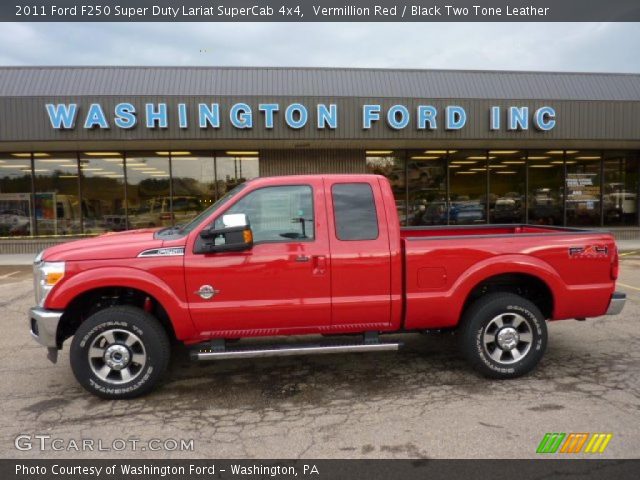 2011 Ford F250 Super Duty Lariat SuperCab 4x4 in Vermillion Red