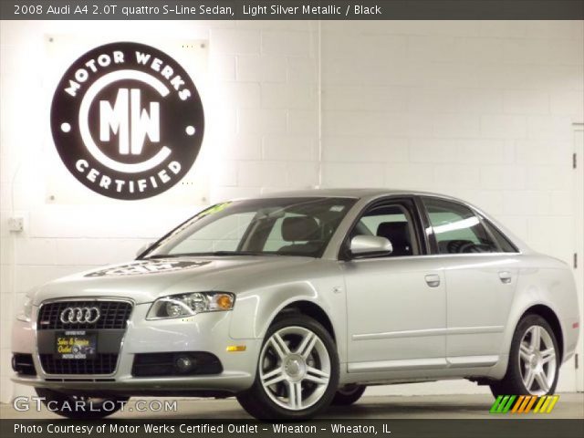 2008 Audi A4 2.0T quattro S-Line Sedan in Light Silver Metallic