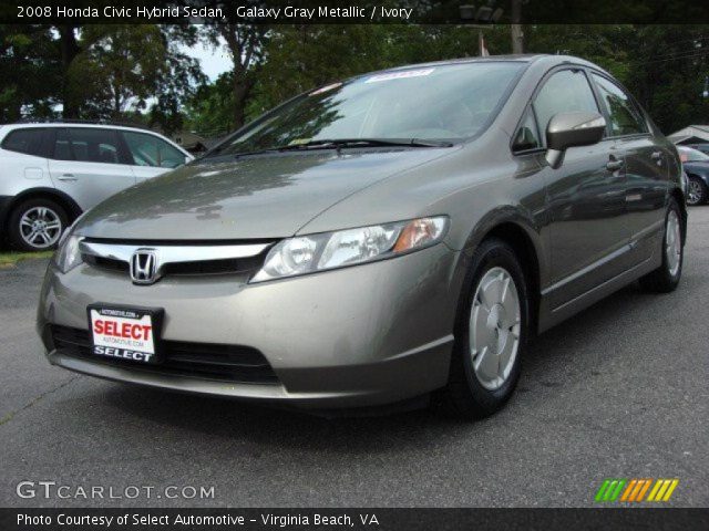 2008 Honda Civic Hybrid Sedan in Galaxy Gray Metallic