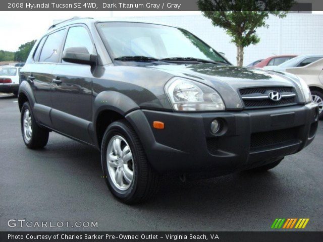 2008 Hyundai Tucson SE 4WD in Dark Titanium Gray