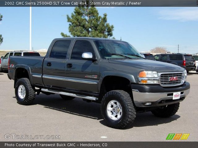 2002 GMC Sierra 2500HD SLT Crew Cab 4x4 in Storm Gray Metallic