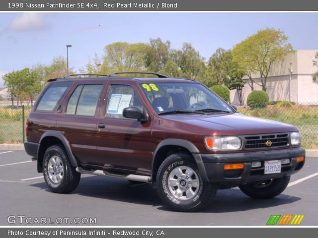 1998 Nissan Pathfinder SE 4x4 in Red Pearl Metallic
