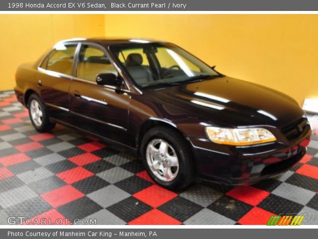 1998 Honda Accord EX V6 Sedan in Black Currant Pearl