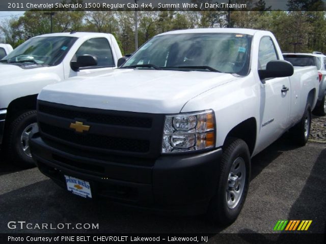 2011 Chevrolet Silverado 1500 Regular Cab 4x4 in Summit White