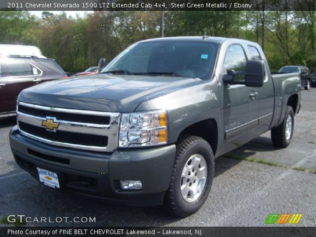 2011 Chevrolet Silverado 1500 LTZ Extended Cab 4x4 in Steel Green Metallic