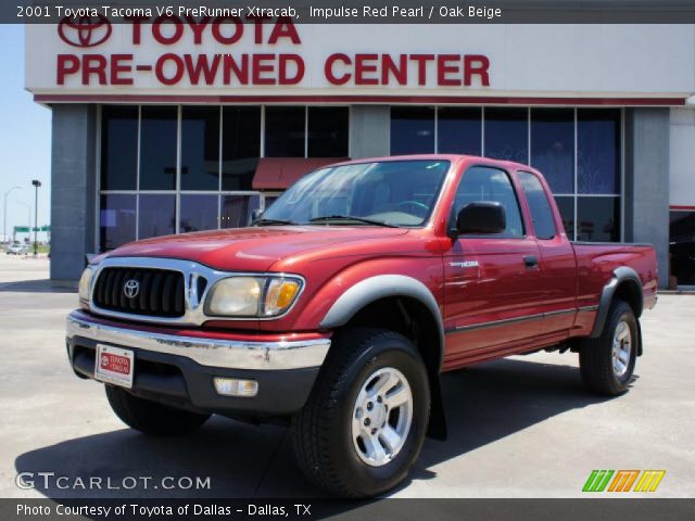 2001 Toyota Tacoma V6 PreRunner Xtracab in Impulse Red Pearl