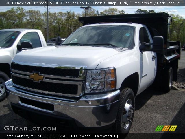 2011 Chevrolet Silverado 3500HD Regular Cab 4x4 Chassis Dump Truck in Summit White