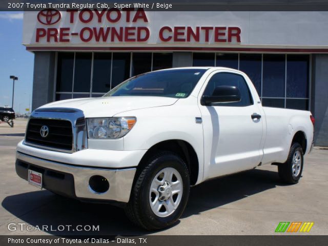 2007 Toyota Tundra Regular Cab in Super White