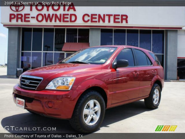 2008 Kia Sorento LX in Spicy Red