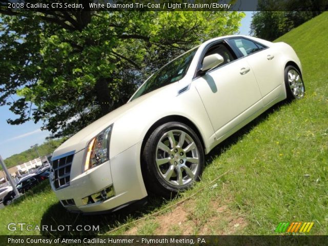 2008 Cadillac CTS Sedan in White Diamond Tri-Coat