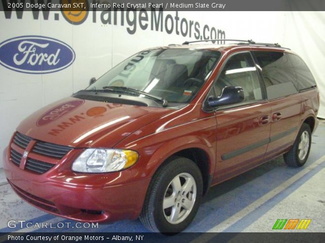 2005 Dodge Caravan SXT in Inferno Red Crystal Pearl
