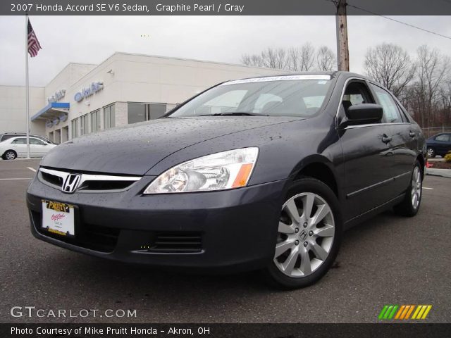 2007 Honda Accord SE V6 Sedan in Graphite Pearl