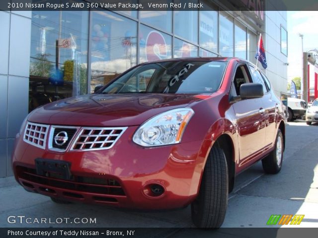 2010 Nissan Rogue S AWD 360 Value Package in Venom Red