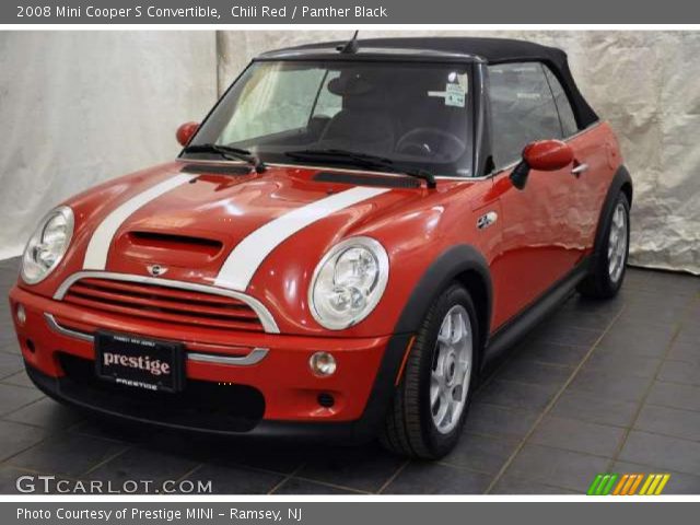 2008 Mini Cooper S Convertible in Chili Red