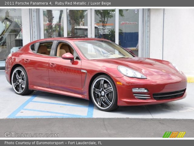 2011 Porsche Panamera 4 in Ruby Red Metallic