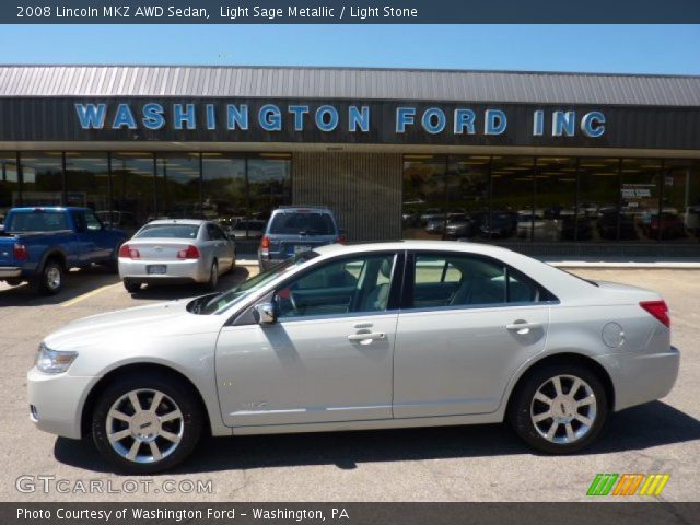 2008 Lincoln MKZ AWD Sedan in Light Sage Metallic