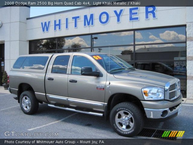 2008 Dodge Ram 2500 Big Horn Quad Cab 4x4 in Light Khaki Metallic