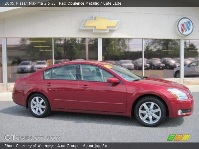 2005 Nissan Maxima 3.5 SL in Red Opulence Metallic