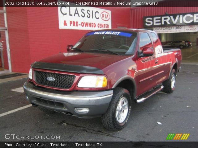 2003 Ford F150 FX4 SuperCab 4x4 in Toreador Red Metallic