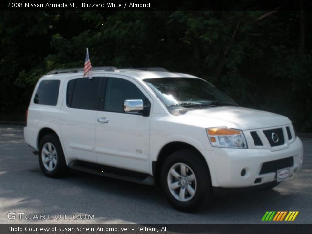 2008 Nissan Armada SE in Blizzard White