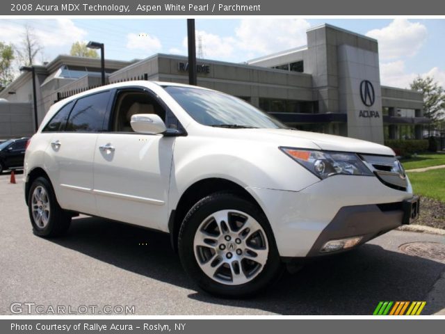 2008 Acura MDX Technology in Aspen White Pearl
