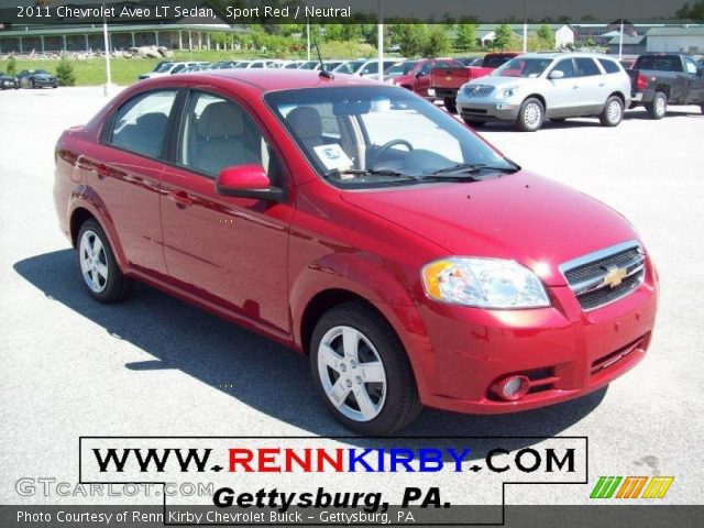 2011 Chevrolet Aveo LT Sedan in Sport Red